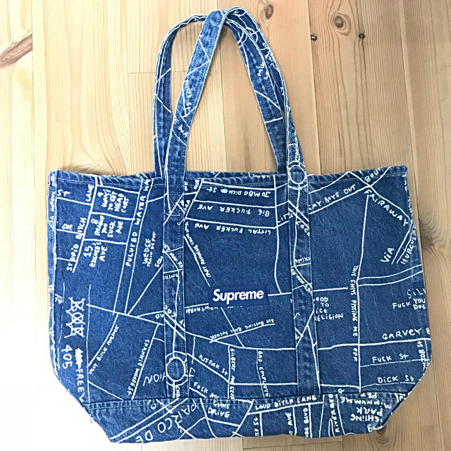 Supreme Gonz Map Denim Tote トート 3