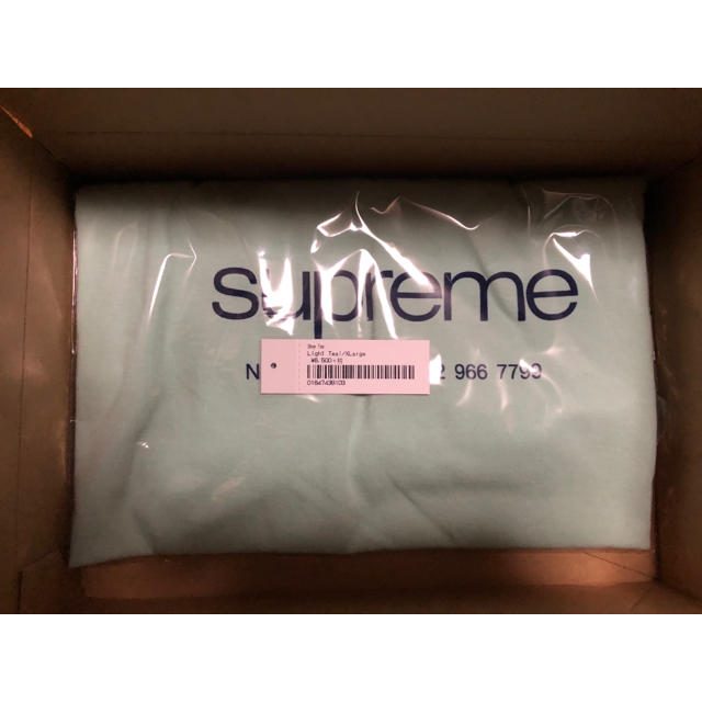 Supreme(シュプリーム)のSupreme Shop Tee ティファニーカラー XL メンズのトップス(Tシャツ/カットソー(半袖/袖なし))の商品写真