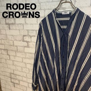 ロデオクラウンズワイドボウル(RODEO CROWNS WIDE BOWL)の【可愛い！】RODEO CROWNS ロデオクラウンズ/シャツワンピース(ロングワンピース/マキシワンピース)