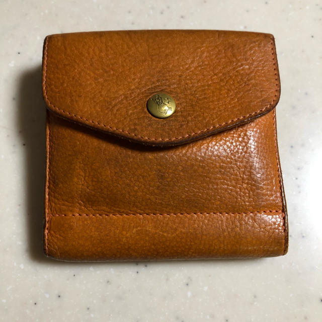 IL BISONTE(イルビゾンテ)のイルビゾンテ　二つ折り財布　オレンジ メンズのファッション小物(折り財布)の商品写真
