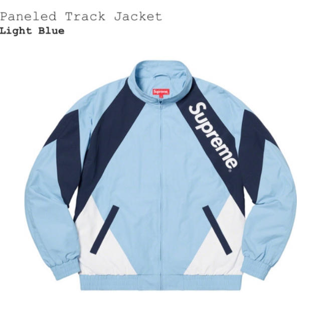 ジャケット/アウターSupreme Paneled track jacket L blue