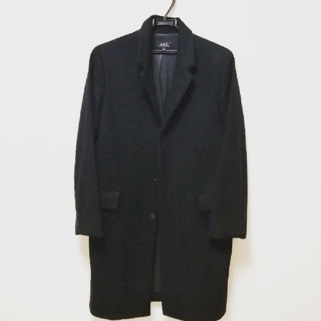 A.P.C(アーペーセー)のA.P.C.　ウールチェスターコート メンズのジャケット/アウター(チェスターコート)の商品写真