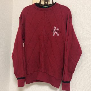 ケンゾー(KENZO)のKENZO 赤ニット　古着(ニット/セーター)