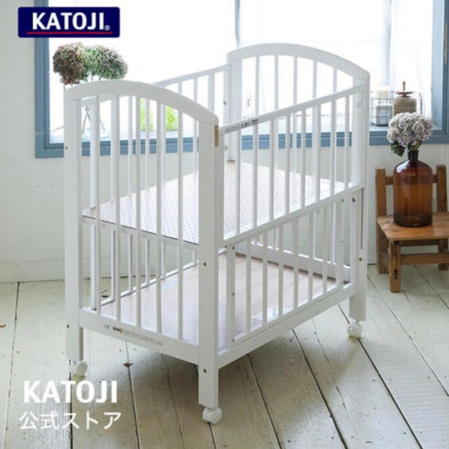 専用!送料込 ベビーベッド ミニ カトージ KATOJI ビアンコ 白