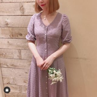 デイシー(deicy)のDEICY☆ストライプフラワーレースワンピース☆完売・新作・新品/スナイデル(ロングワンピース/マキシワンピース)