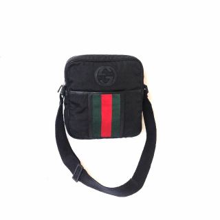 グッチ(Gucci)の「美品」GUCCI/グッチ.ウェブ.シェリーライン/ショルダーバッグ正規品(ショルダーバッグ)