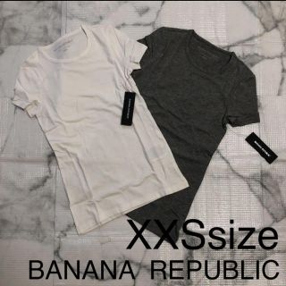 バナナリパブリック(Banana Republic)の【XXSsize】新品　BANANA REPUBLIC  バナリパ　無地Tシャツ(Tシャツ(半袖/袖なし))