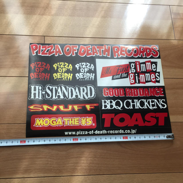 HIGH!STANDARD(ハイスタンダード)のPIZZA OF DEATH RECORDS 非売品 ステッカー  エンタメ/ホビーのタレントグッズ(ミュージシャン)の商品写真