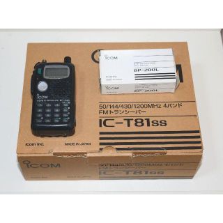 ☆レア　icom IC-T81ss　伝説の4バンドハンディ機 + BP-200L(アマチュア無線)