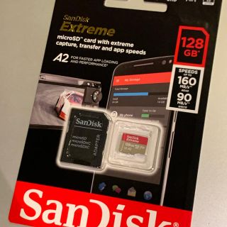 サンディスク(SanDisk)のサンディスク　マイクロSDカード 128GB 4K対応品　超高速(PC周辺機器)