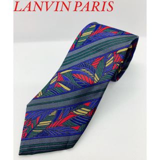 ランバン(LANVIN)のLANVIN ランバン ネクタイ リーフ柄 未使用品(ネクタイ)