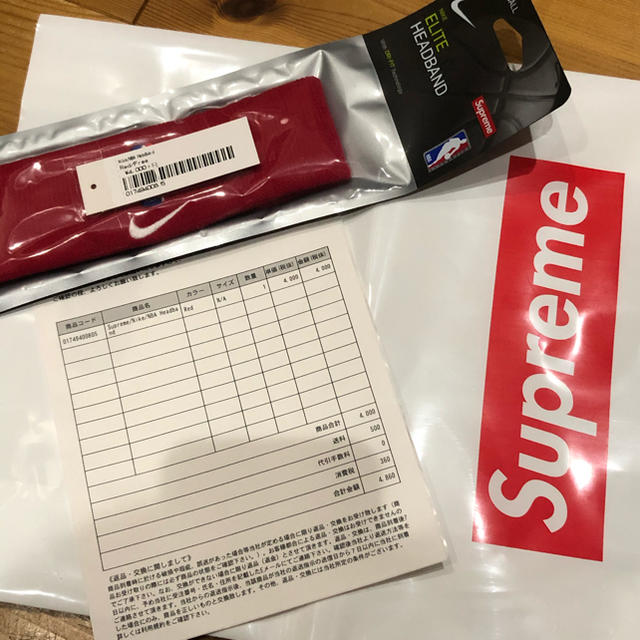 Supreme(シュプリーム)の19ss Supreme®/Nike®/NBA Headband Red レディースのヘアアクセサリー(ヘアバンド)の商品写真