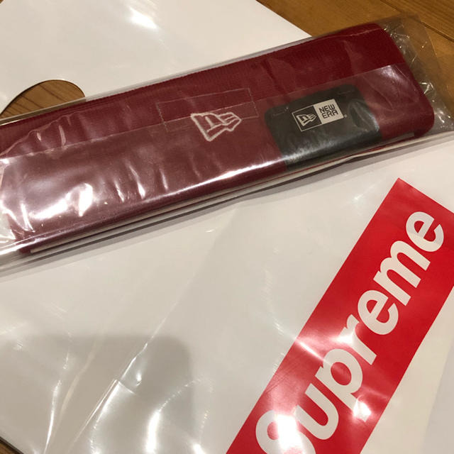 Supreme 18AW NewEra Big Logo Headband 赤 | www.fk-wurfscheibe.de