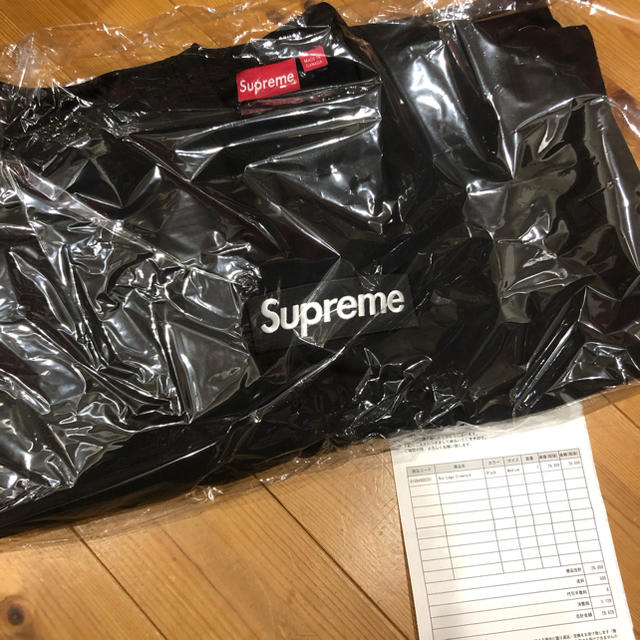 Mサイズ18fw supreme Box Logo Crewneck Black