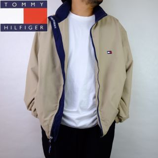 トミーヒルフィガー(TOMMY HILFIGER)の90s Tommy Hilfigerトミー・ヒルフィガー　スイングトップ 刺繍入(ナイロンジャケット)