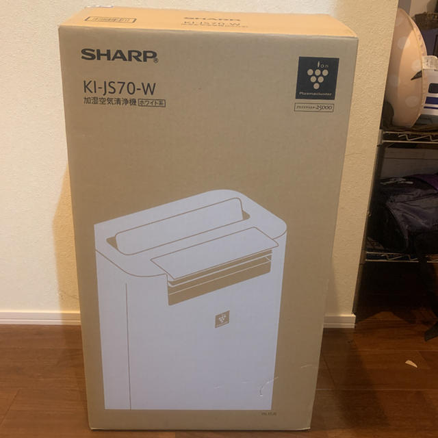 シャープ 加湿空気清浄機 KI-JS70-W ホワイト - 空気清浄器