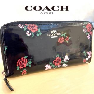 コーチ(COACH)のプレゼントにも❤️新品コーチ正規品 美しいパテントレザー フローラル長財布(財布)