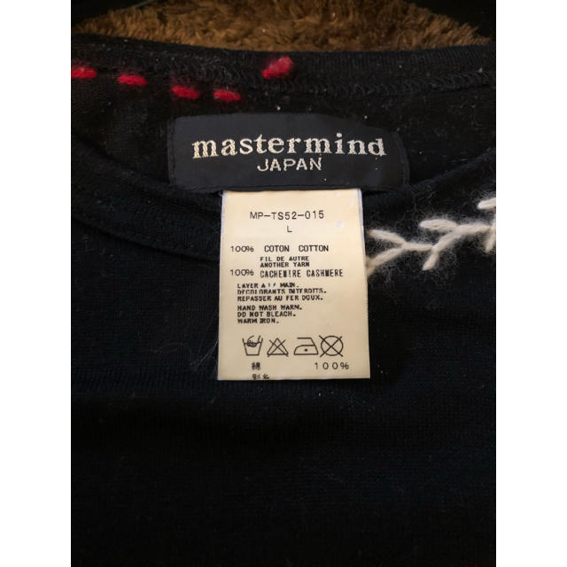 mastermind JAPAN(マスターマインドジャパン)のmastermind JAPAN ロングスリーブTシャツ 刺繍 カシミヤ糸 メンズのトップス(Tシャツ/カットソー(七分/長袖))の商品写真
