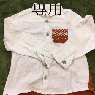エフオーキッズ(F.O.KIDS)の白　シャツ　120 男の子(Tシャツ/カットソー)