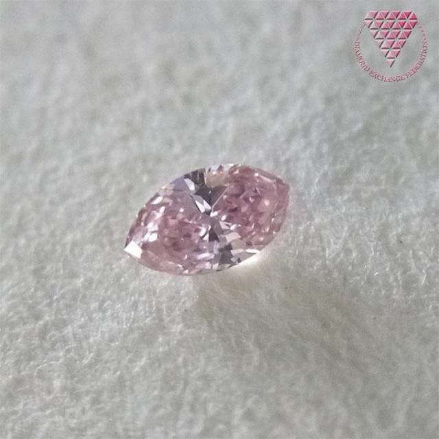 0.030 ct F.Pink VS2 天然 ピンク ダイヤ レディースのアクセサリー(リング(指輪))の商品写真