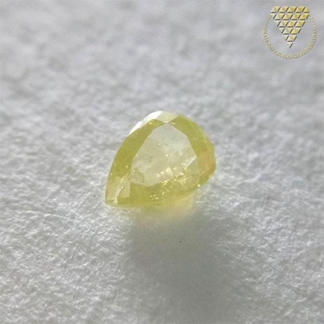 0.141 ct F. Int. Yellow 天然 イエロー ダイヤモンド