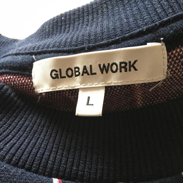 GLOBAL WORK(グローバルワーク)のグローバルワーク ストライプスウェット メンズのトップス(スウェット)の商品写真