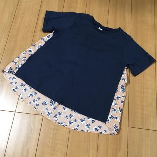 サニーランドスケープ(SunnyLandscape)の未使用♡サニーランドスケープ♡120㎝♡バック花柄チュニック(Tシャツ/カットソー)