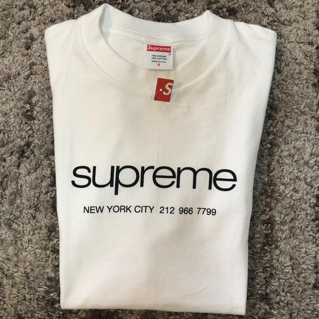 M 白 Supreme shop tee white シュプリーム ショップT