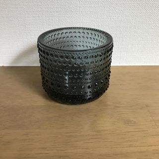 イッタラ(iittala)のイッタラ　カステヘルミ　キャンドルホルダー　グレー(置物)