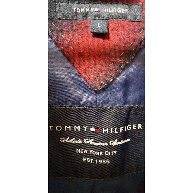 TOMMY HILFIGER(トミーヒルフィガー)のTOMMY HILFIGER Pコート ピーコート チェック レディースのジャケット/アウター(ピーコート)の商品写真