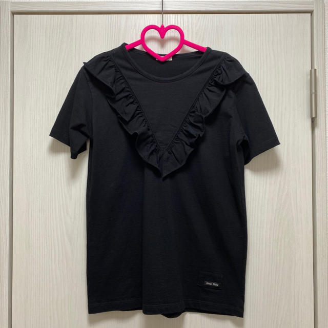 miumiu フリルTシャツ - Tシャツ(半袖/袖なし)