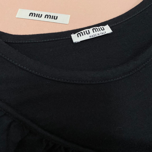 MIU MIU ミュウミュウ フリルTシャツ MADE IN ITALY. lhee.org