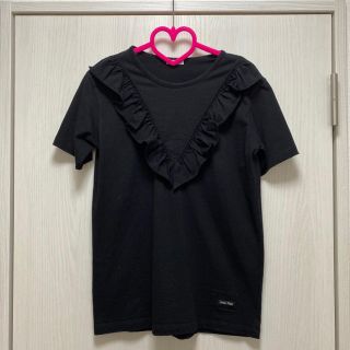 ミュウミュウ(miumiu)のmiumiu フリルTシャツ(Tシャツ(半袖/袖なし))