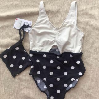 ザラキッズ(ZARA KIDS)の新品zarakidsザラキッズワンピース水着140150海夏川ビキニドット水玉(水着)