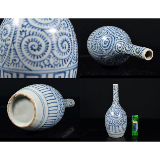 古伊万里 蛸唐草文 鶴首瓶 徳利 V R2553K | www.labodegona.com.gt
