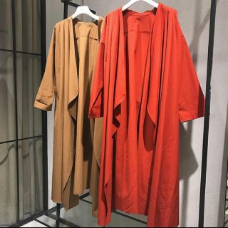 DRESSLAVE - DRESSLAVE ガウン風ドレープロングコートの通販