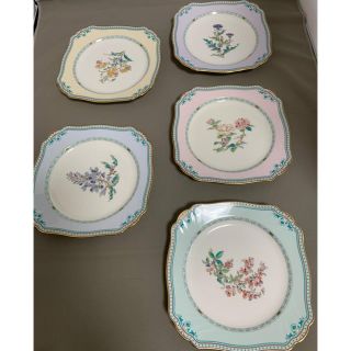 ノリタケ(Noritake)のNoritake ノリタケ HANATSUMUGI ケーキプレート 5枚(食器)