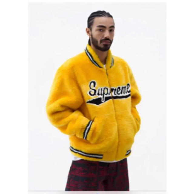 格安販売の Supreme Jacket Varsity Fur Faux Supreme Lサイズ