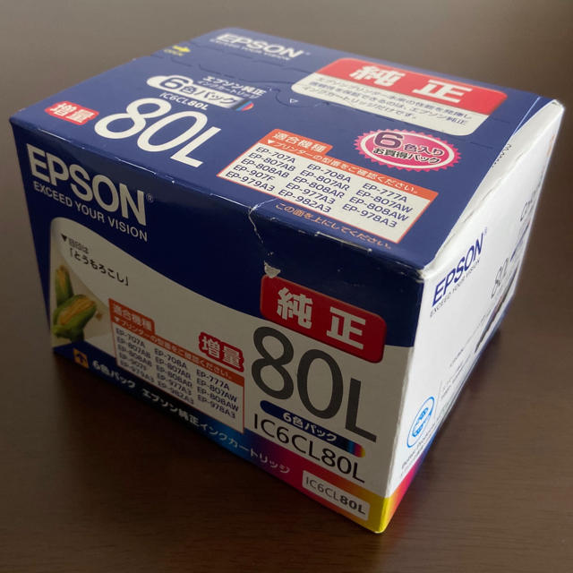 EPSON - 新品 EPSON 純正インクカートリッジ IC6CL80L 6色パックの通販 by ぐっさん's shop｜エプソンならラクマ