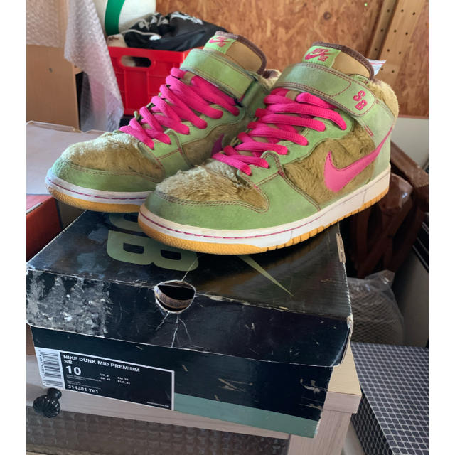 スニーカーnike dunk mid premium sb 3bear pack