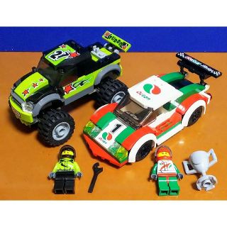 レゴ(Lego)のレゴ★シティ モンスタートラック＆レーシングカー・セット 美品 人気(知育玩具)