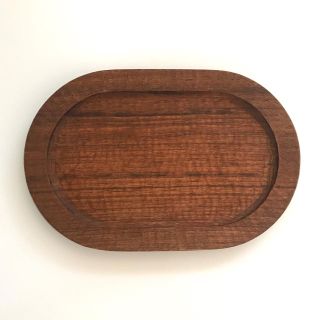 酒井桂一　オーバルリムプレート  ウォールナット　M(食器)