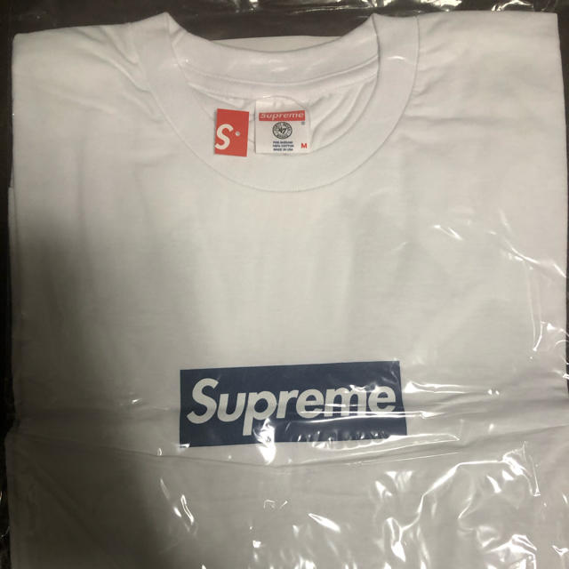 15ss supreme×ヤンキース BOX logo tee 白MTシャツ/カットソー(半袖/袖なし)