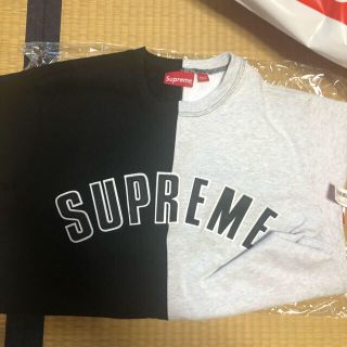 シュプリーム(Supreme)の18aw スプリットクルーネック　Mサイズ(スウェット)