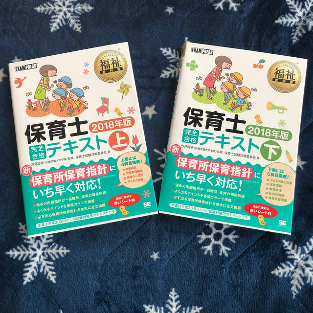 保育士完全合格テキスト ２０１８年版　上下 セット エンタメ/ホビーの本(人文/社会)の商品写真