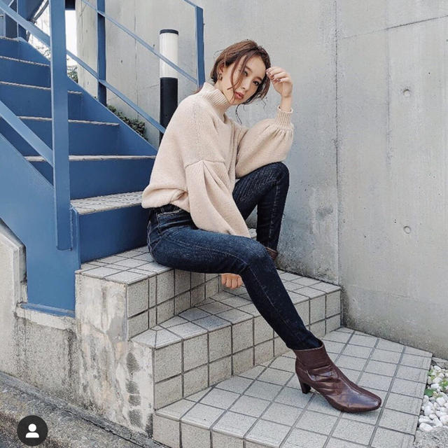 rienda(リエンダ)のrienda MN Tuck Shoulder Knit Top レディースのトップス(ニット/セーター)の商品写真