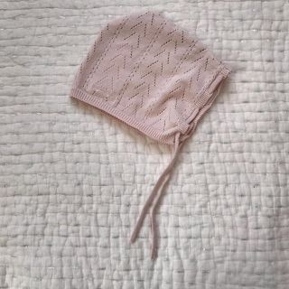 ザラキッズ(ZARA KIDS)のZARA KIDS ボンネット　1-6M(帽子)