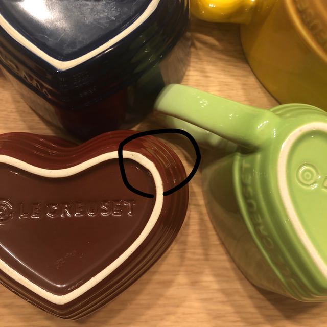 ル・クルーゼ　le creuset ハート　ティーカップ