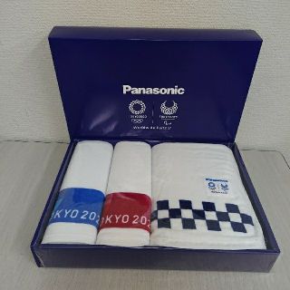 パナソニック(Panasonic)の【新品】Panasonic 東京オリンピック バスタオル＆フェイスタオルセット(タオル/バス用品)