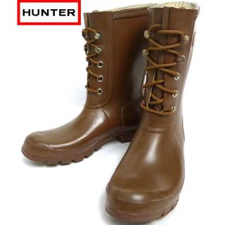 ハンター(HUNTER)のハンターHUNTERW レースアップ レインブーツ24－24.5cm(ブーツ)